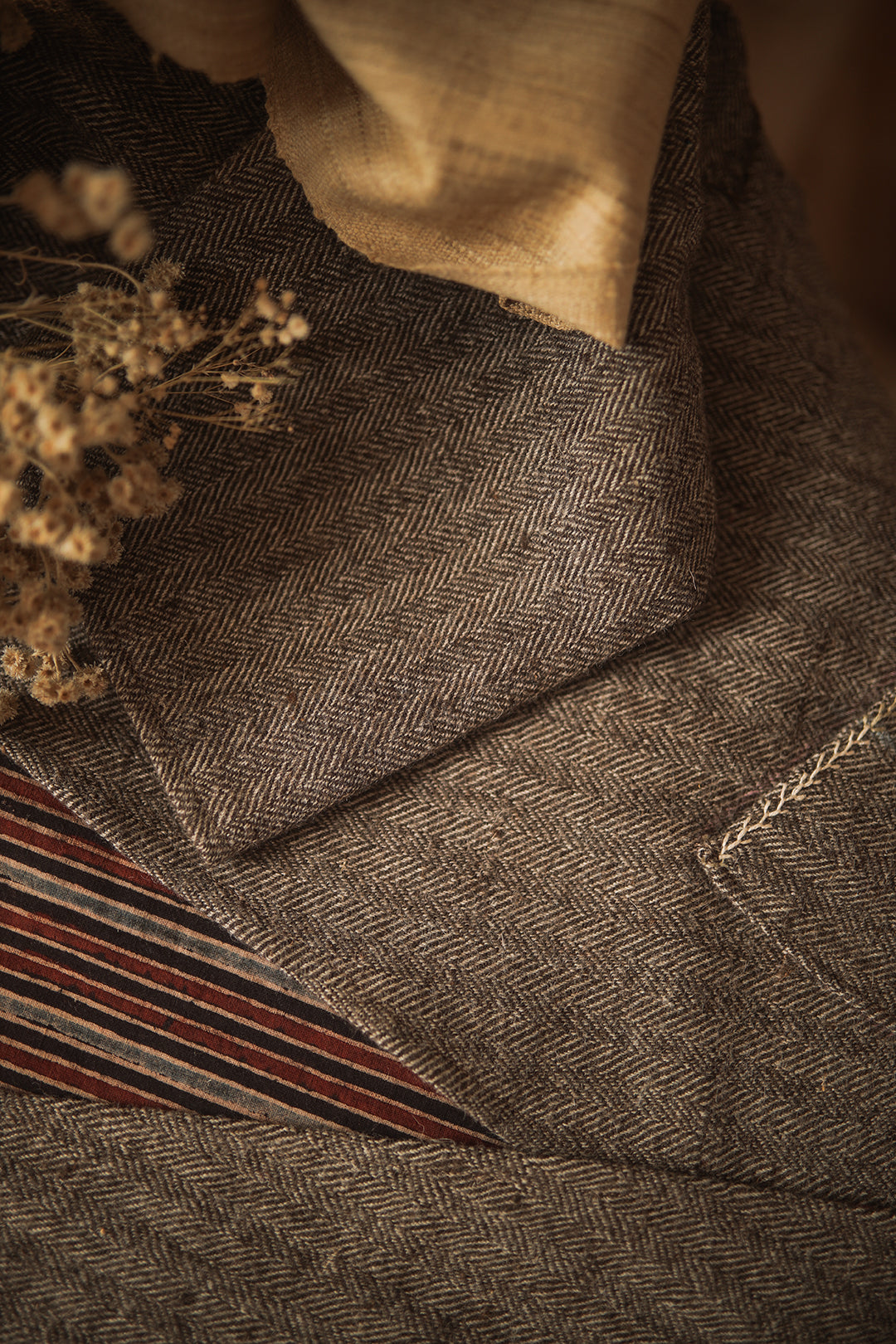 Monk Tweed Wrap Jacket