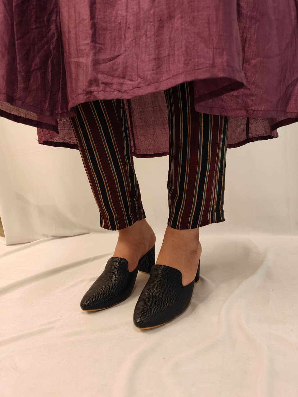 Ajrakh Stripes Straight Pants