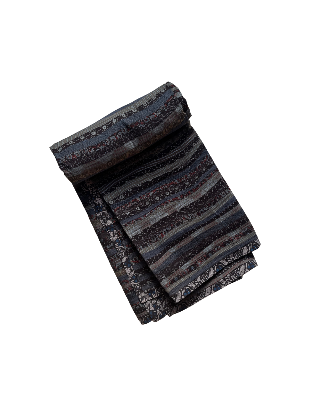 Charcoal: All For Love Patchwork Quilted Throw