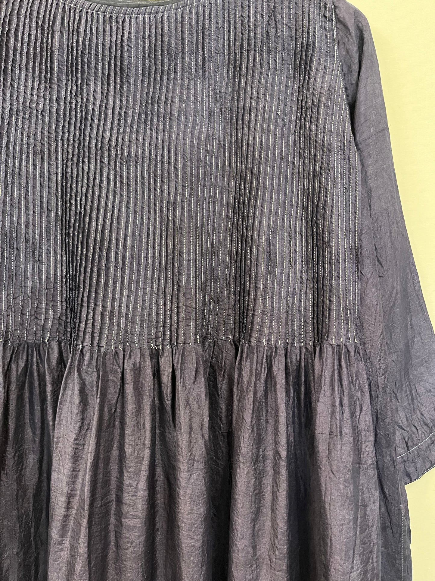 Mulberry silk pintuck dress
