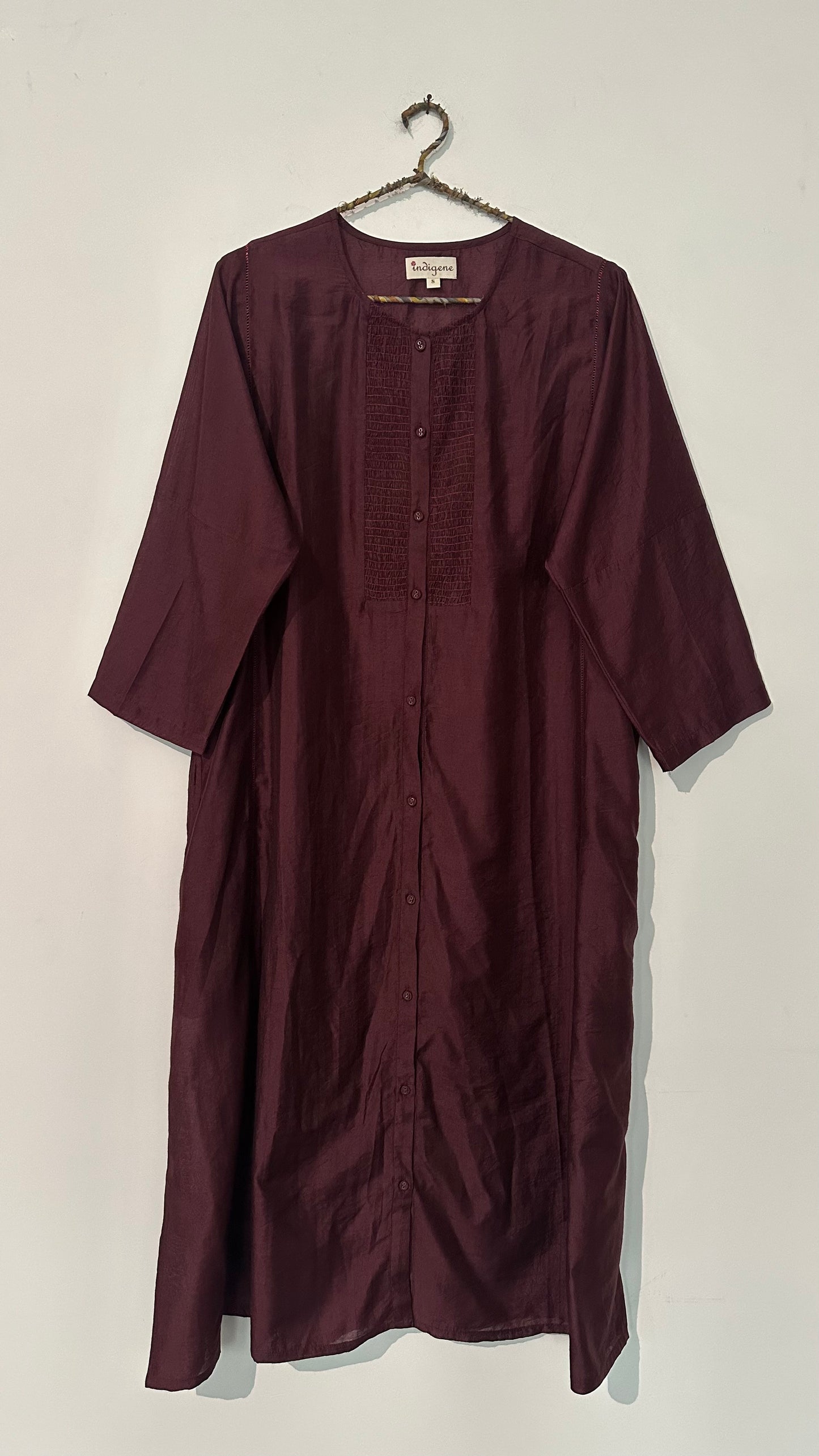 Bundi Modal Smocked Placket Kurta