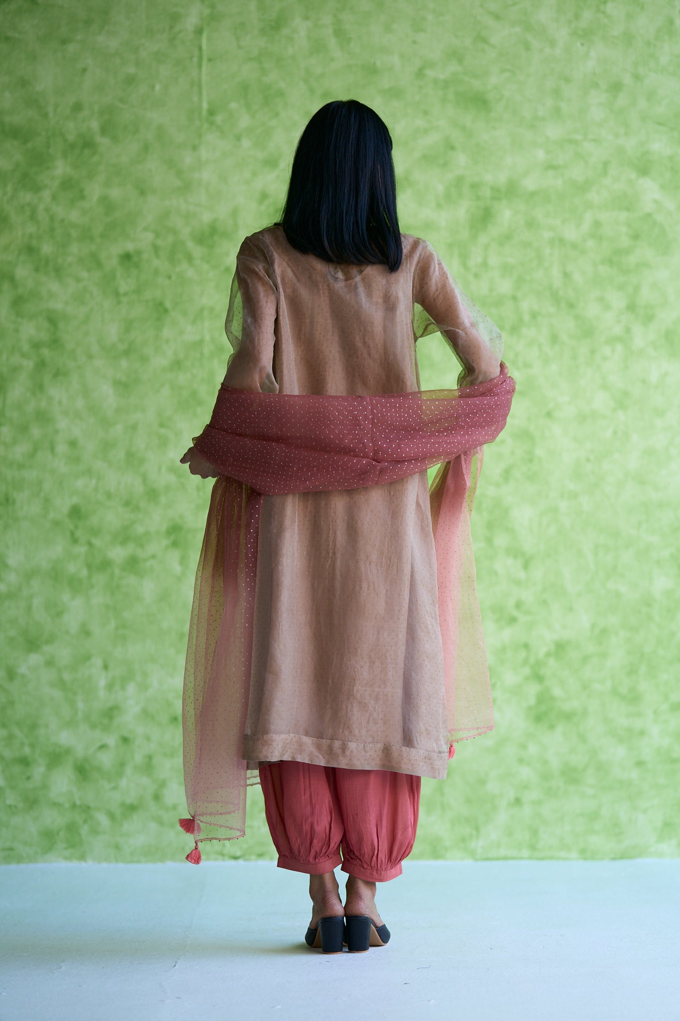 Arum Silk Organza Printed Kurta & Pant set