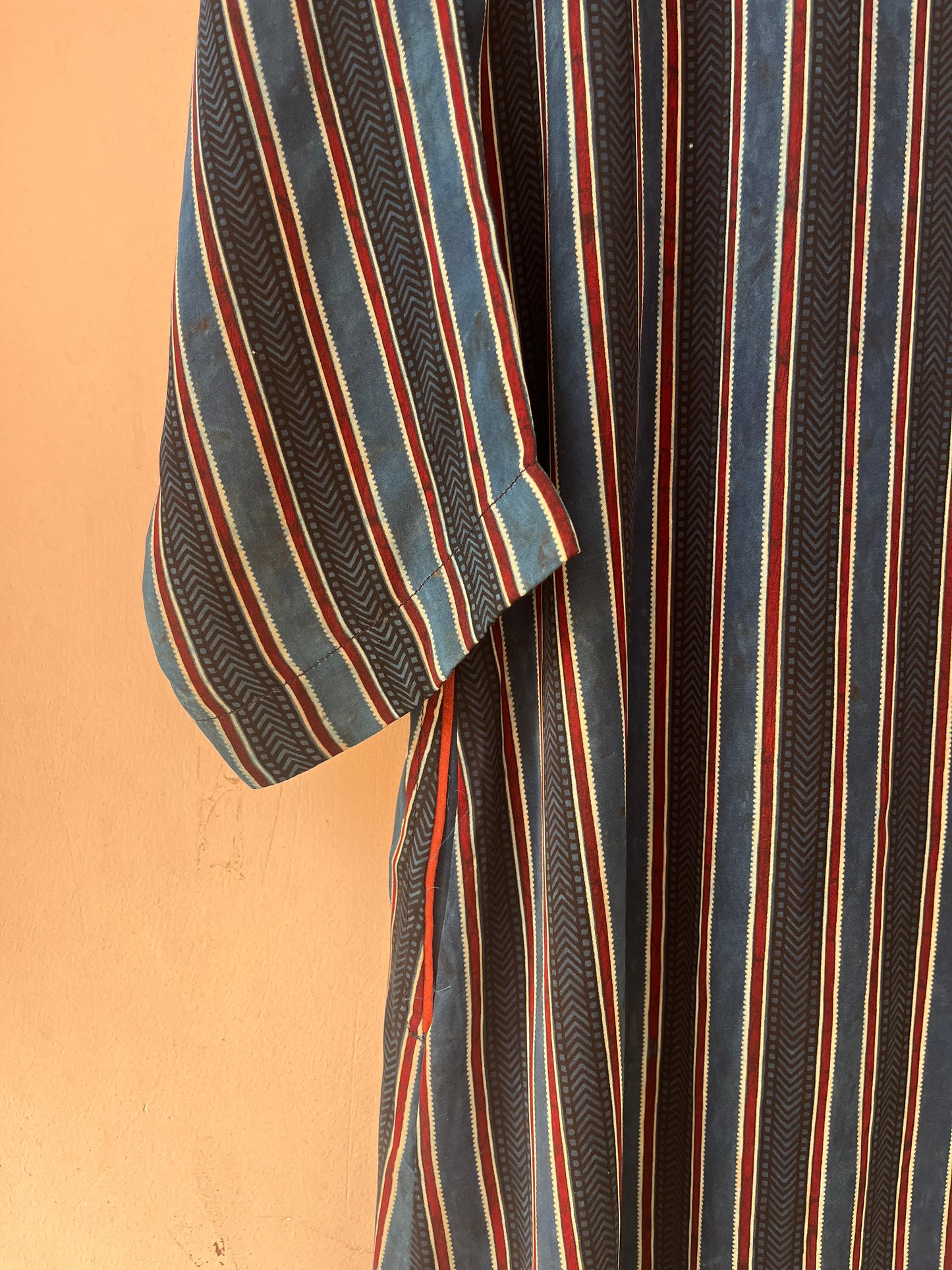 Ajrakh striped Modal kurta