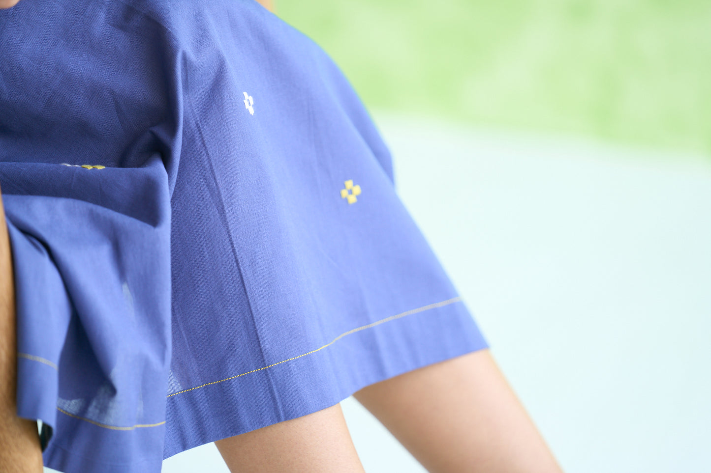 Lara Embroidered Gathered Waist Dress