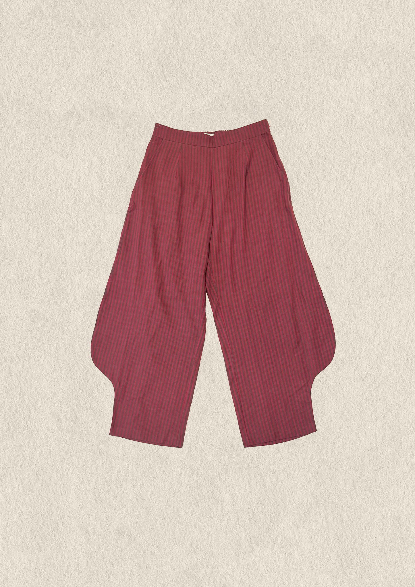 Handwoven Stripes Lobed Pants