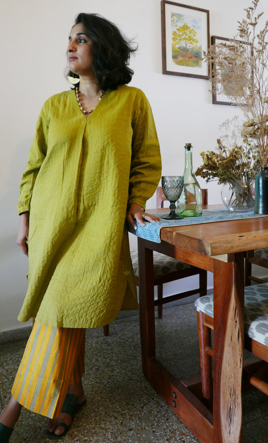 Iris Quilted Tunic & Printed Pant Set