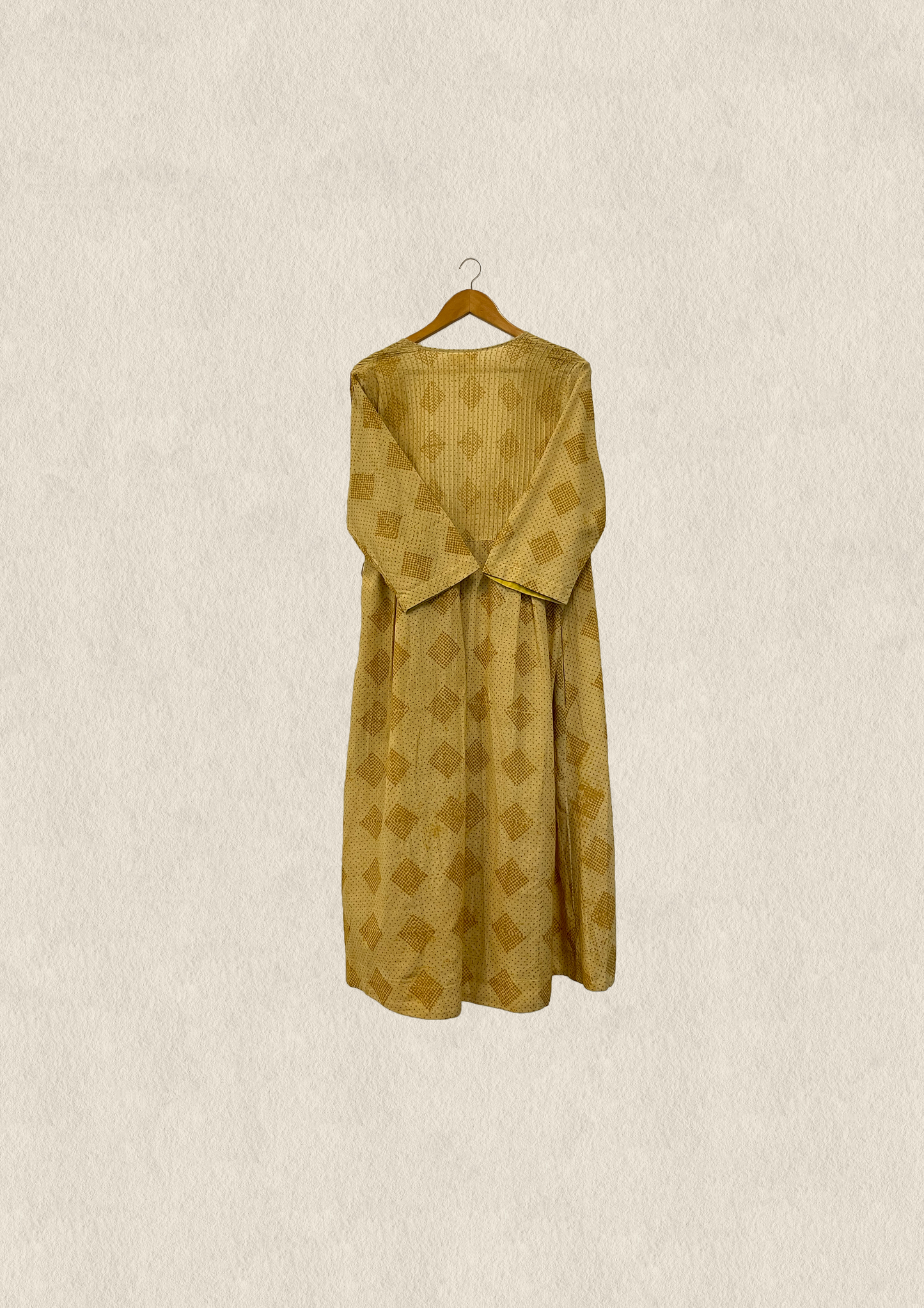 Ochre Printed Angarakha kurta