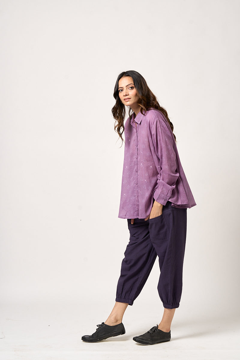 Aki Elasticated Waist Cropped Pants