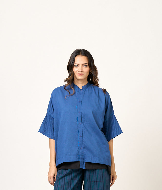 Cirrus Layered Shirt - Blue