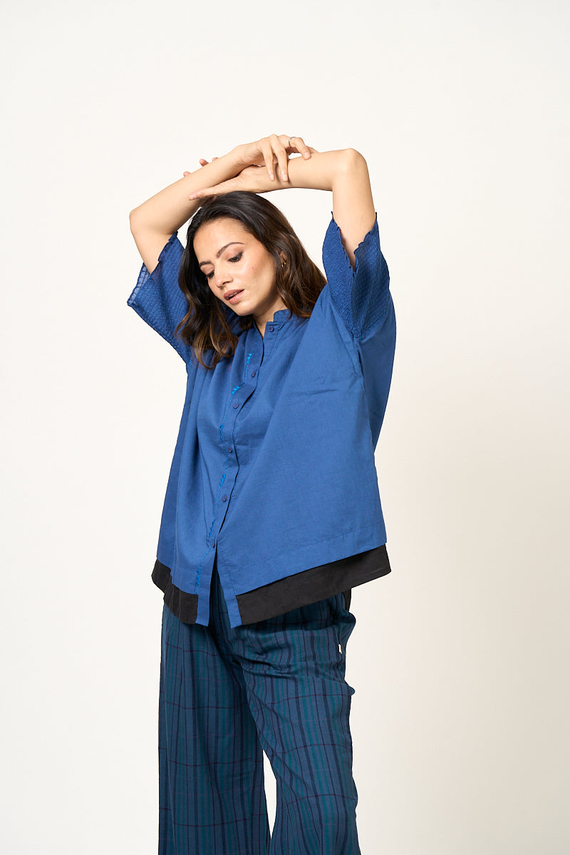 Cirrus Layered Shirt - Blue