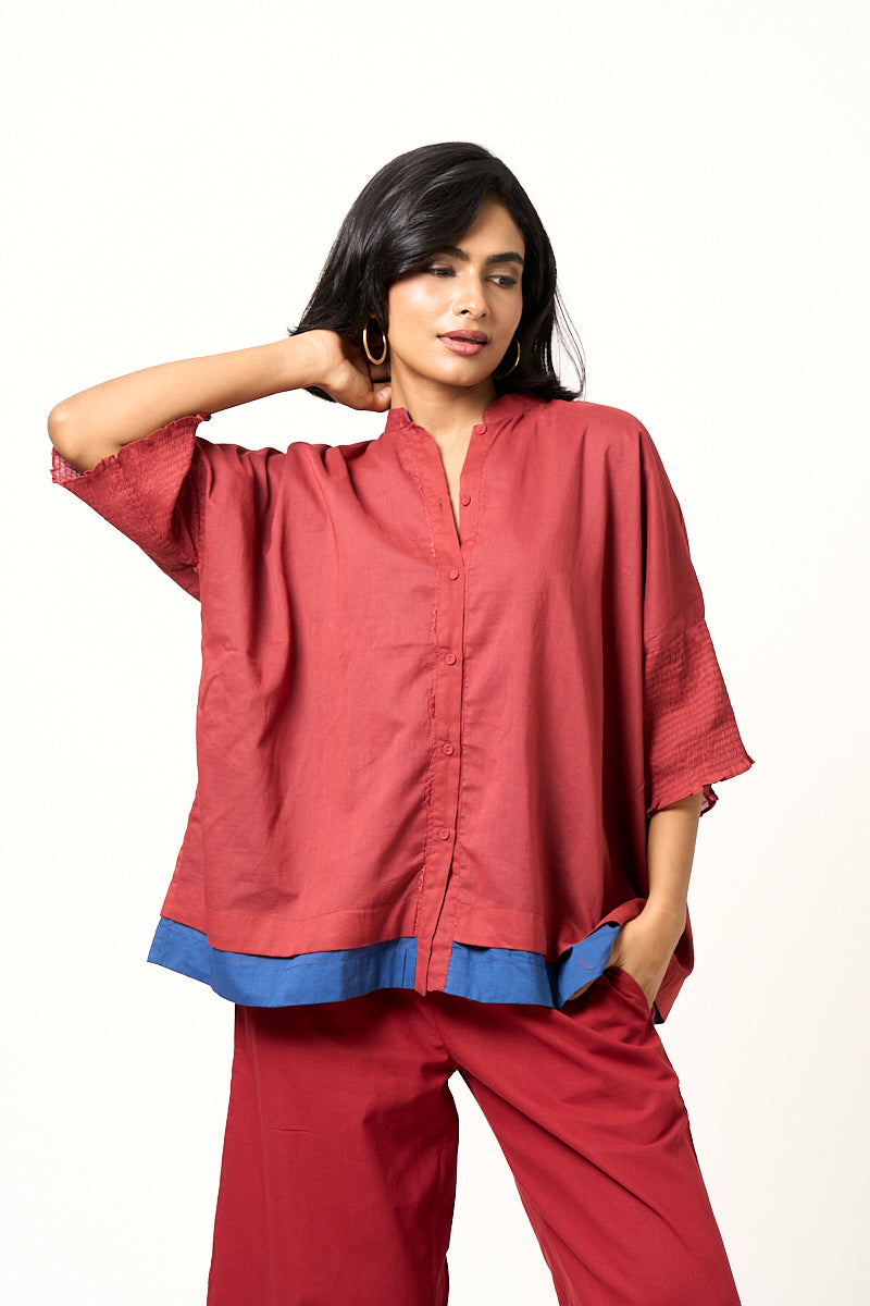 Cirrus Layered Shirt - Blue