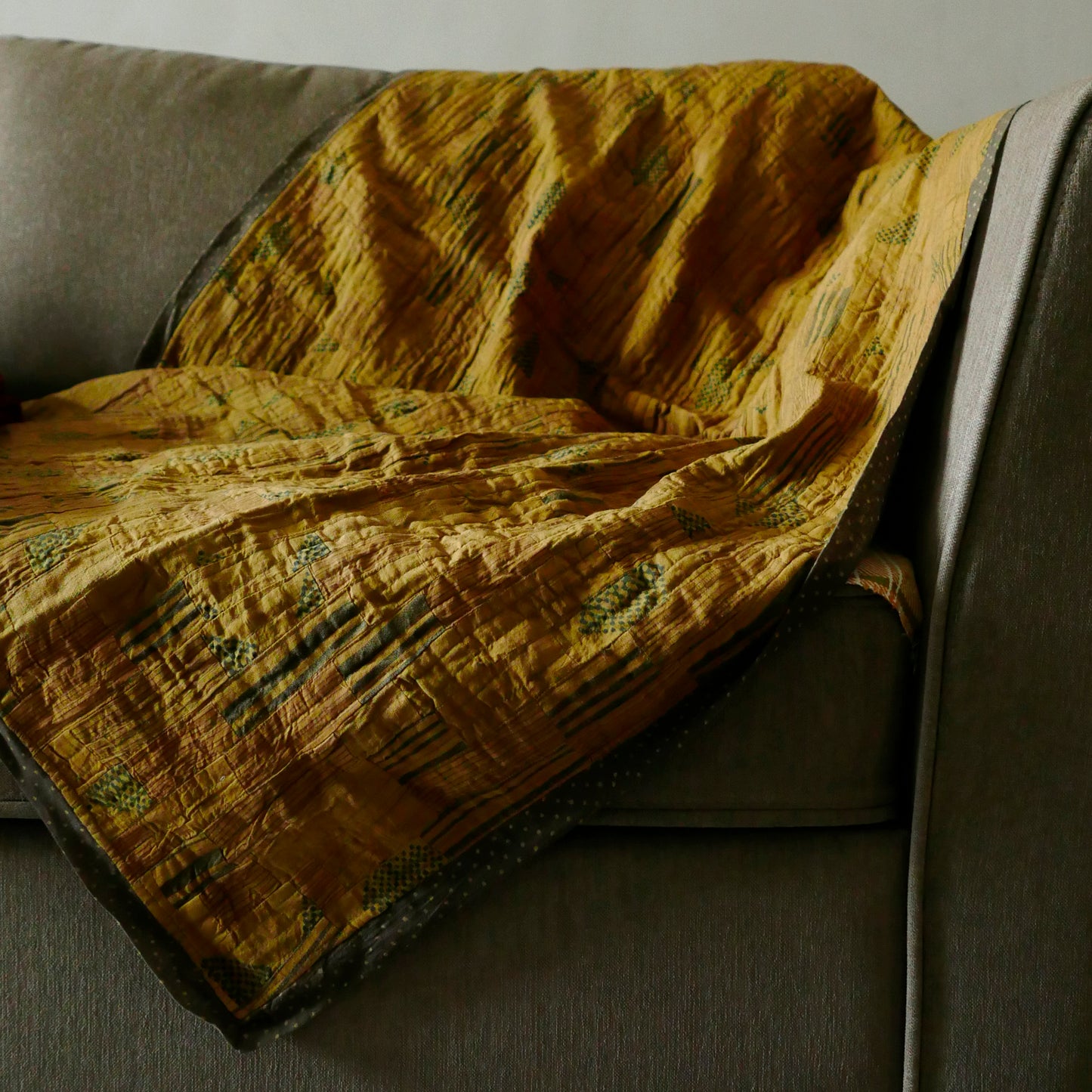 Dijon Moss Relove Throw/ Quilt (MADE TO ORDER)