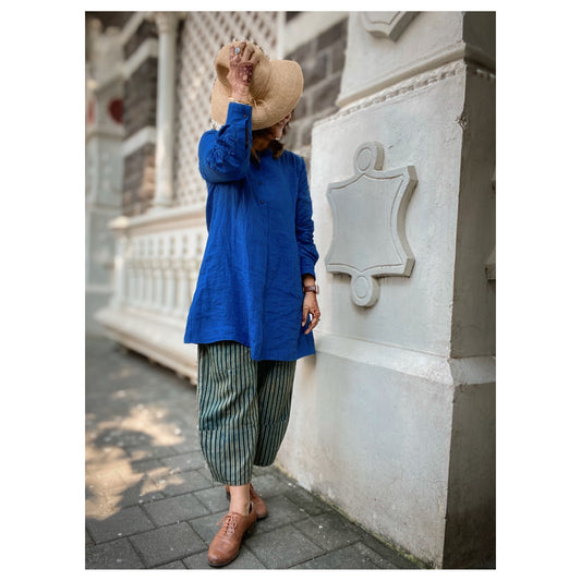 Zest Stripe Print Baggy Pants