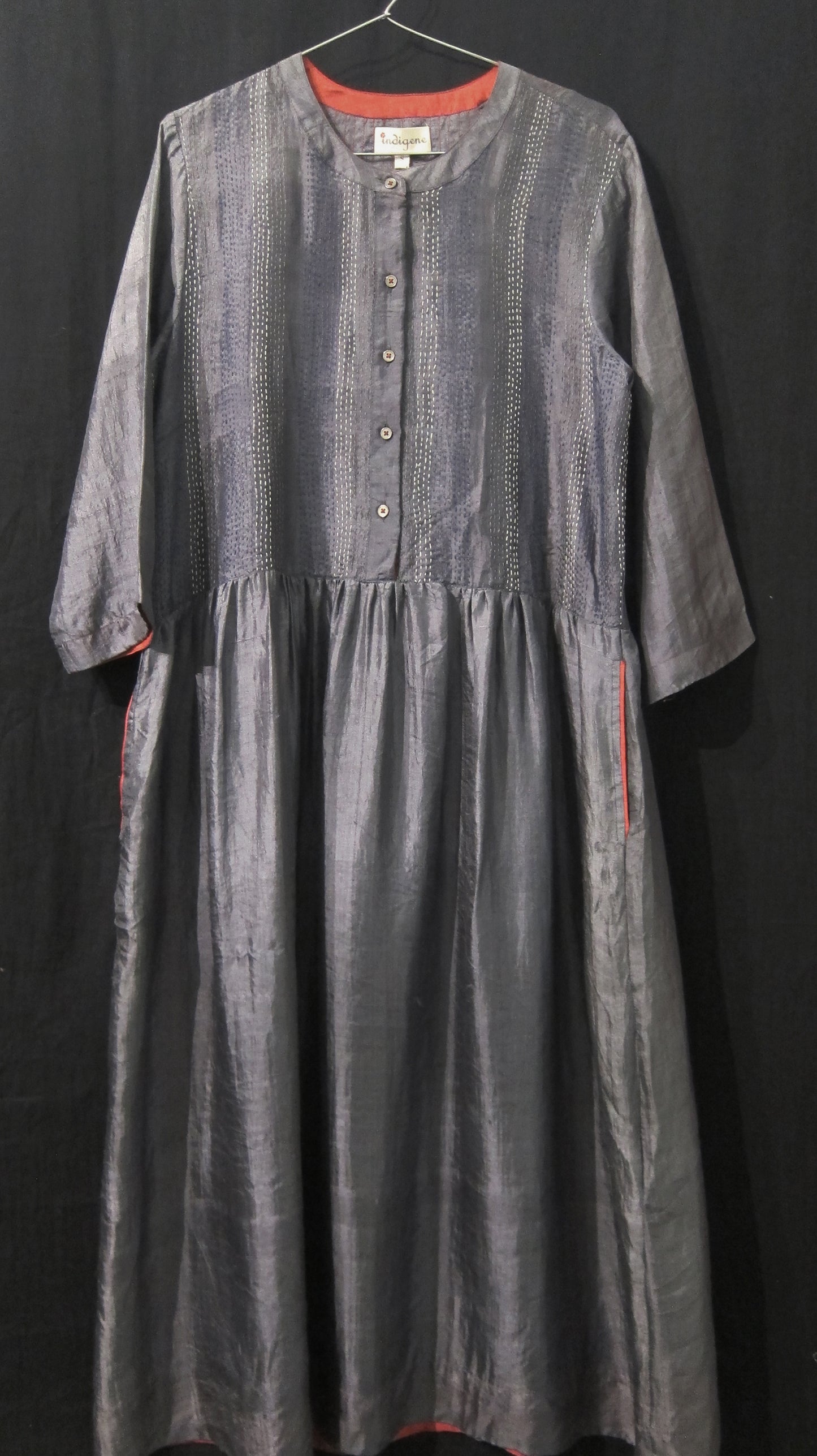Dorcas Silk Embroidered Dress