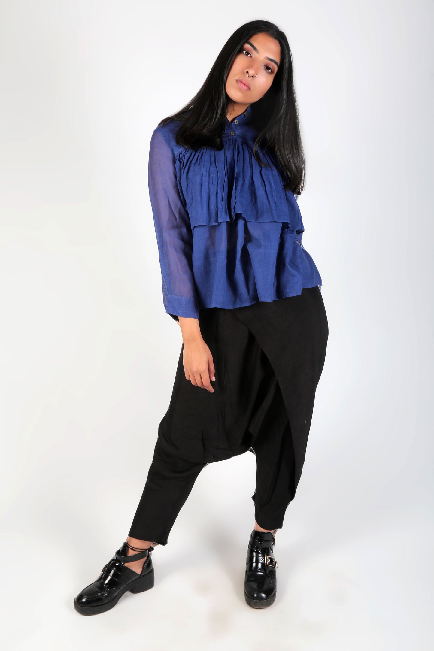 Indigo Two Piece Layered Top