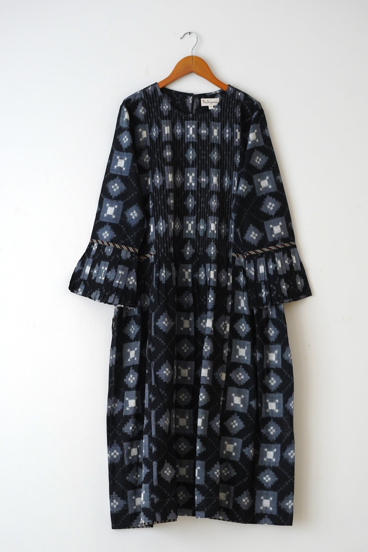 Rakh Double Ikat Pintuck Dress