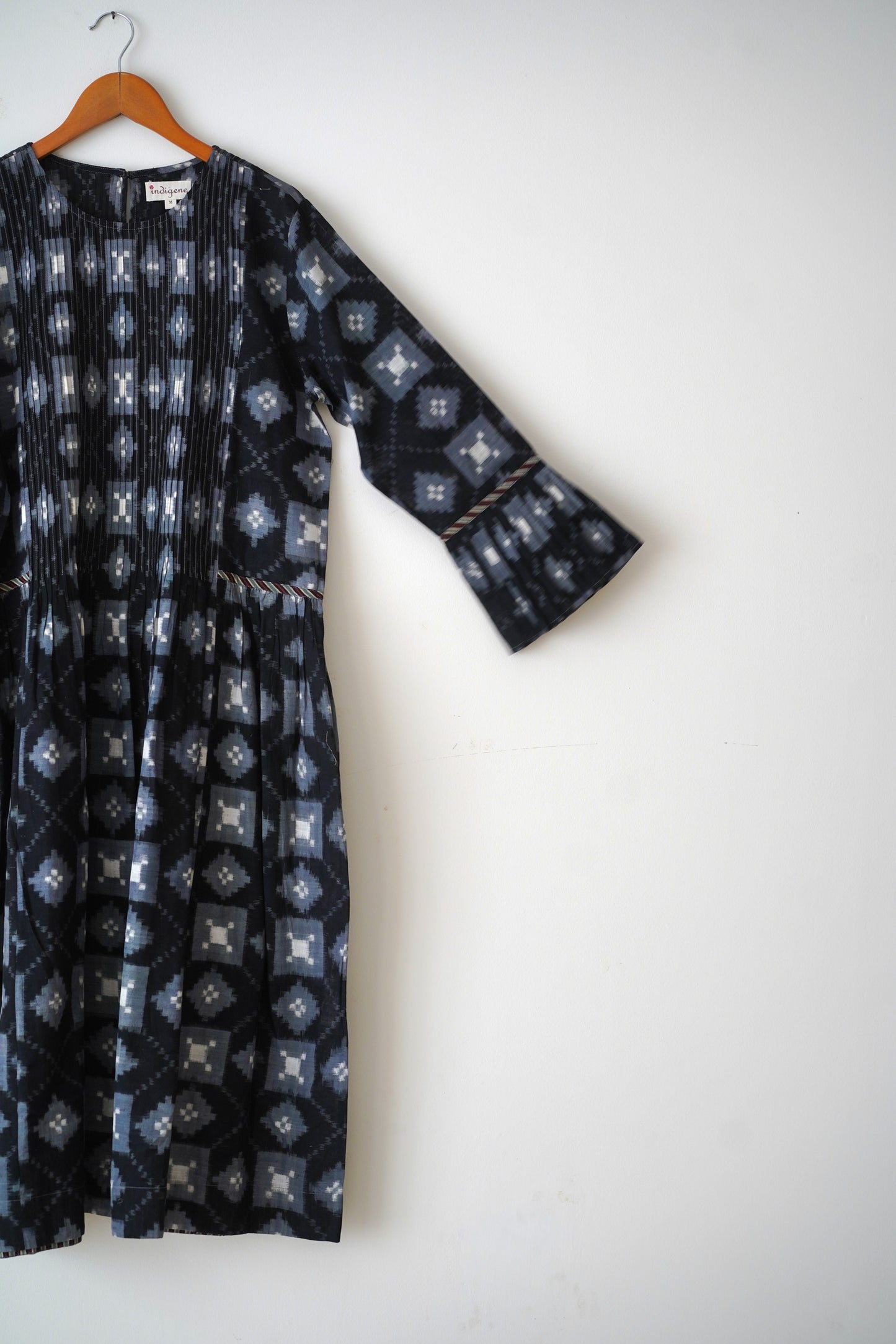 Rakh Double Ikat Pintuck Dress