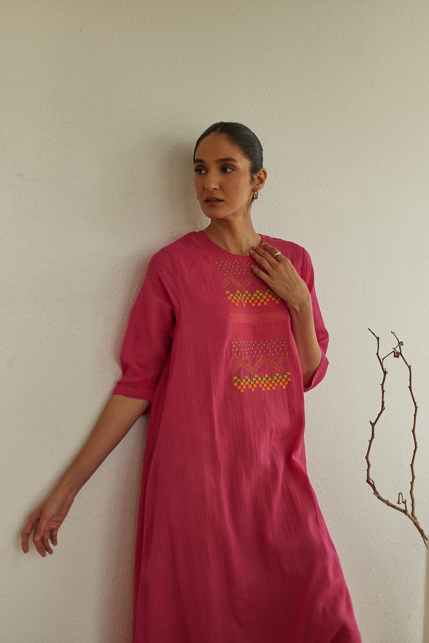 Murus Embroidered Long Kurta