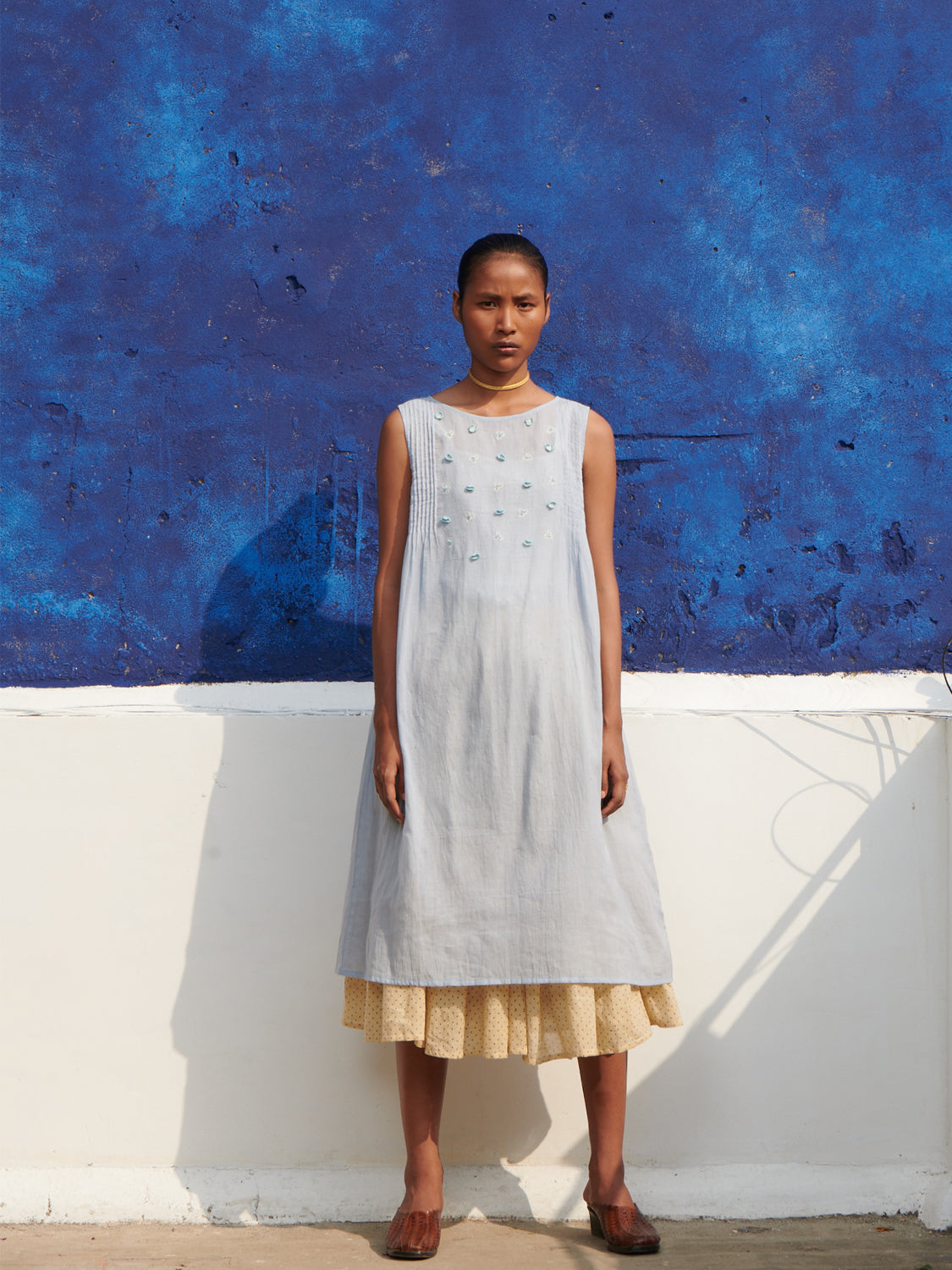 Larkspur Sleeveless Dress & Smocked Slip Underdress – shopindigene.com