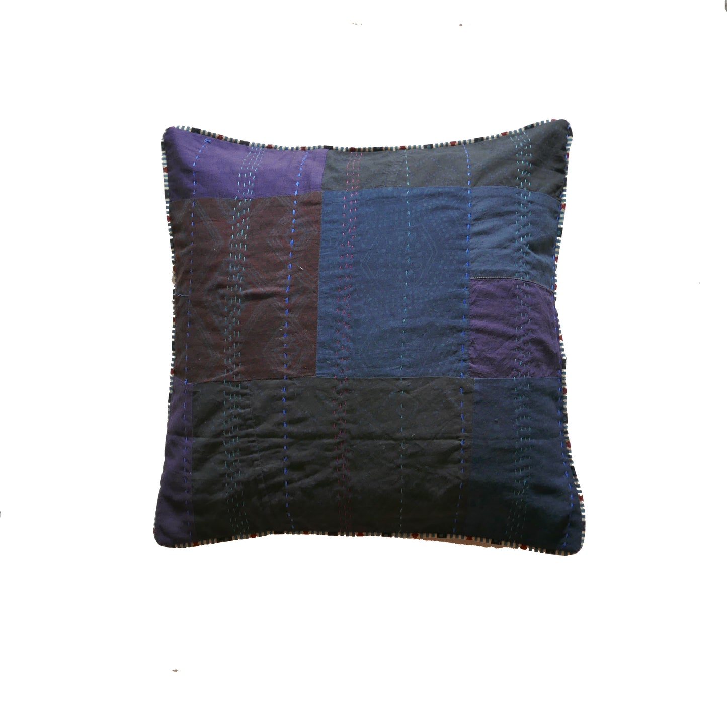 Aubergine Relove Patchwork Cushion (MADE TO ORDER)