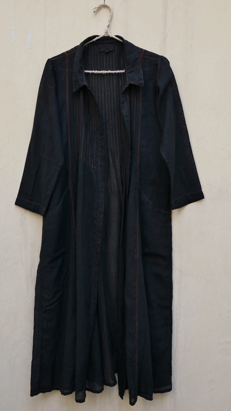 Fuschia Cotton Button Down Kurta & Aki pant