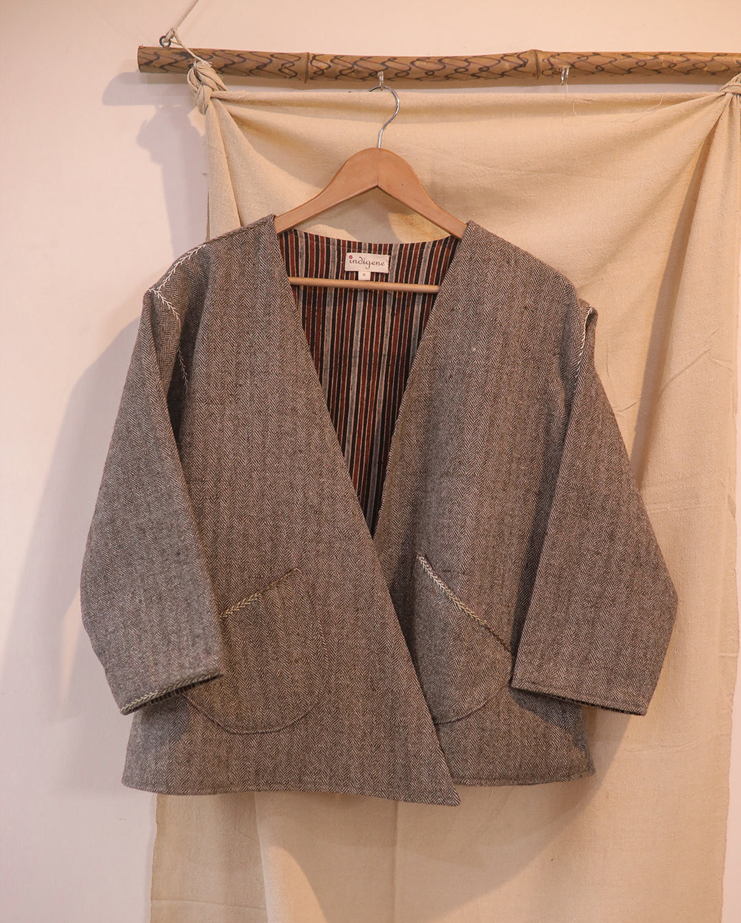 Monk Tweed Wrap Jacket