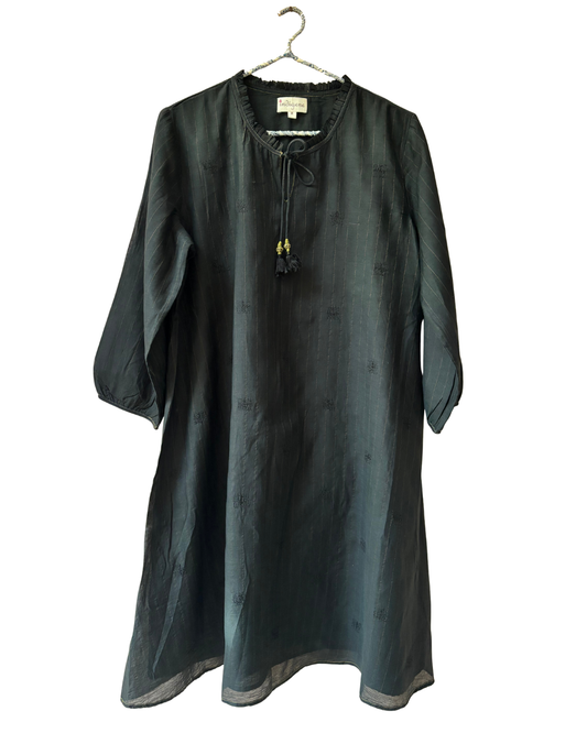 Chanderi Zari Ruffle neck tunic