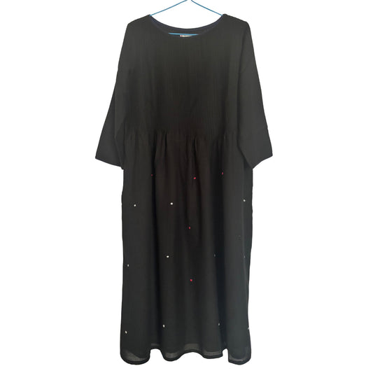 Boscage Pintuck Merino Wool Dress