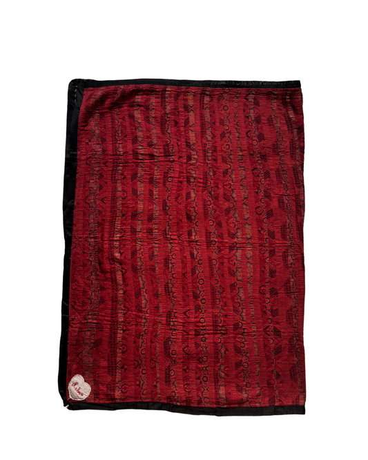 Indian Red Picnic Dhurrie