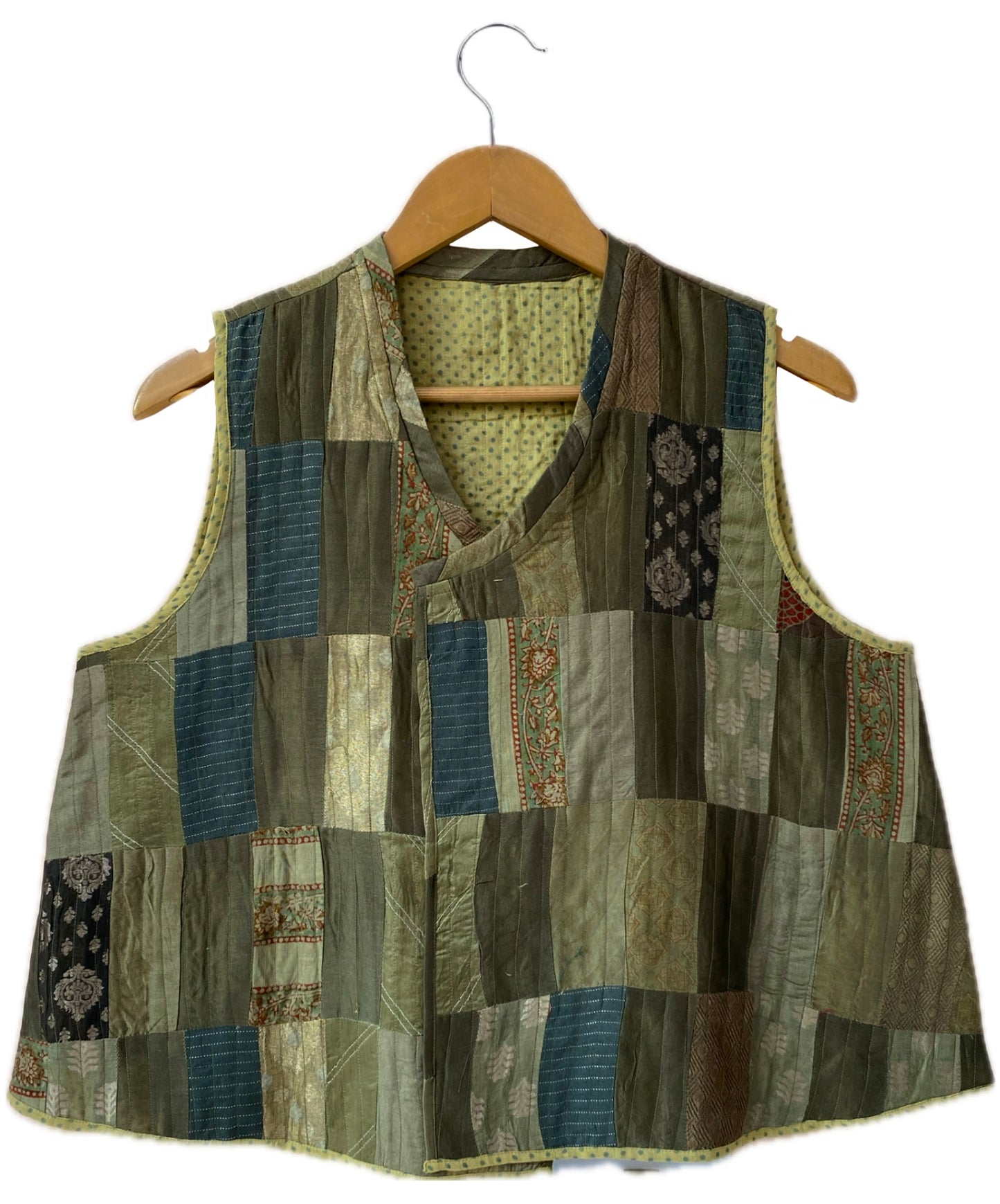 Bojagi relove sleeveless bundi Jacket