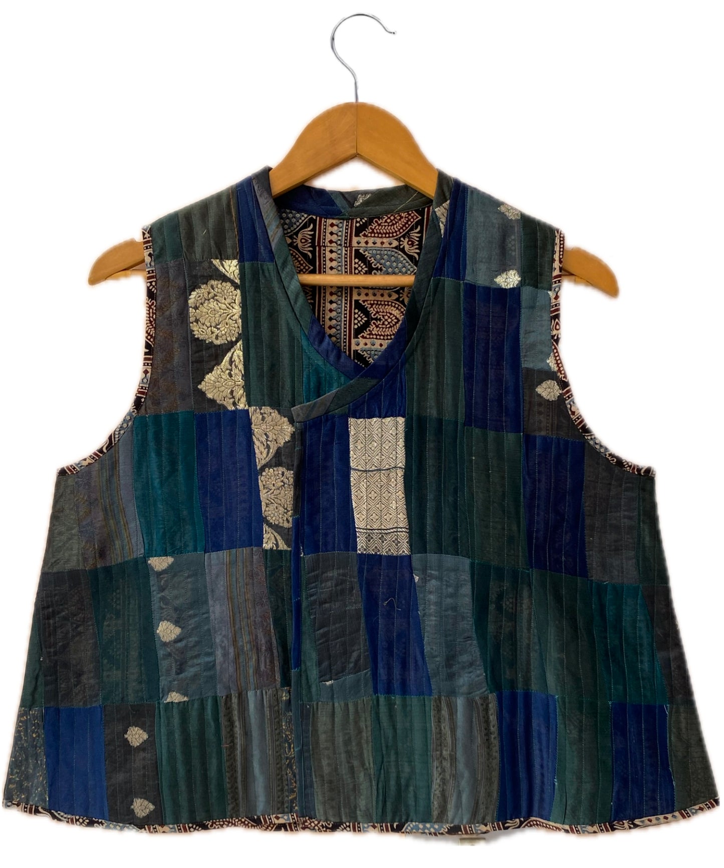 Bojagi relove sleeveless bundi Jacket