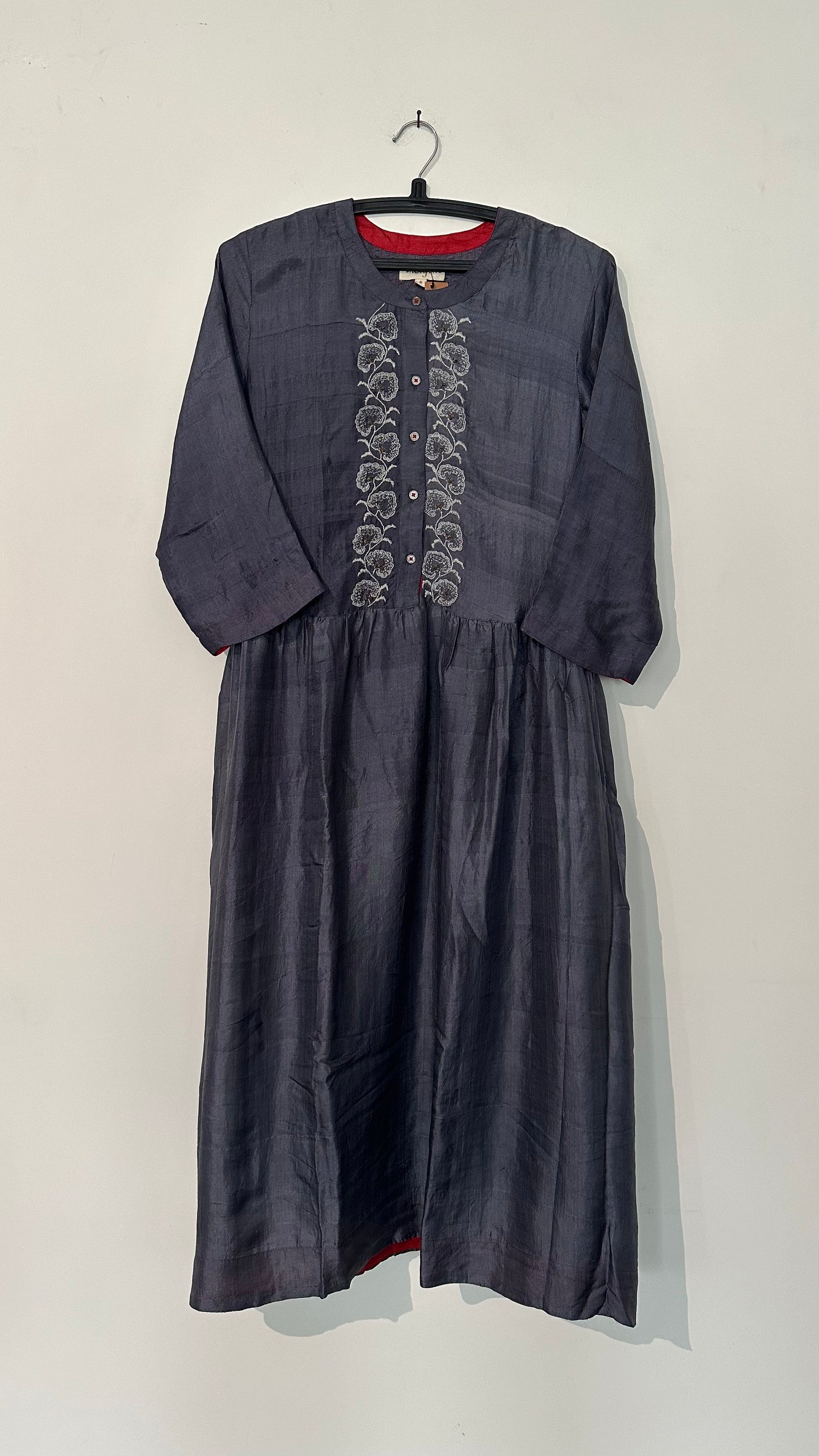 Dale Silk Embroidered Dress