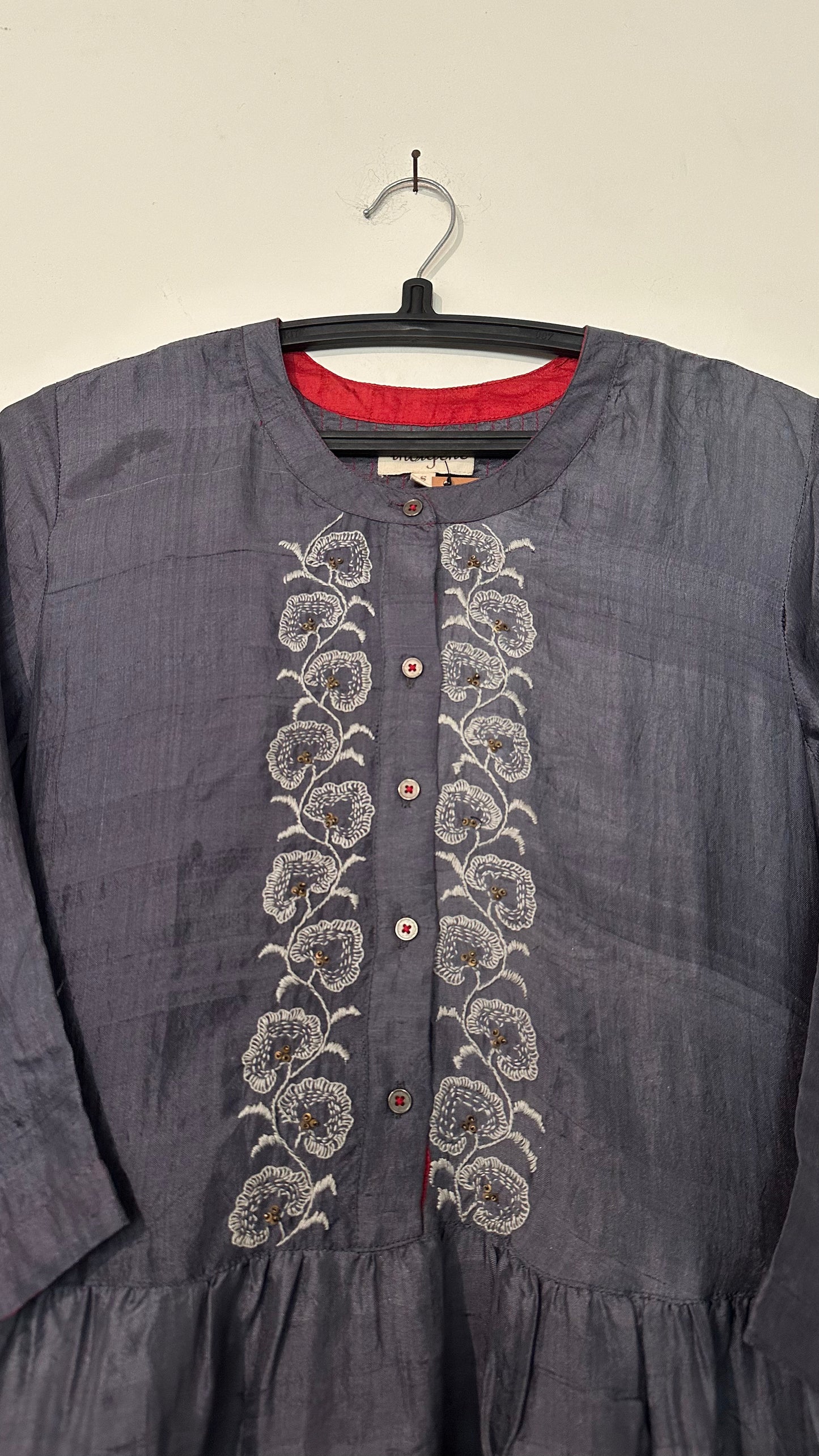 Dale Silk Embroidered Dress