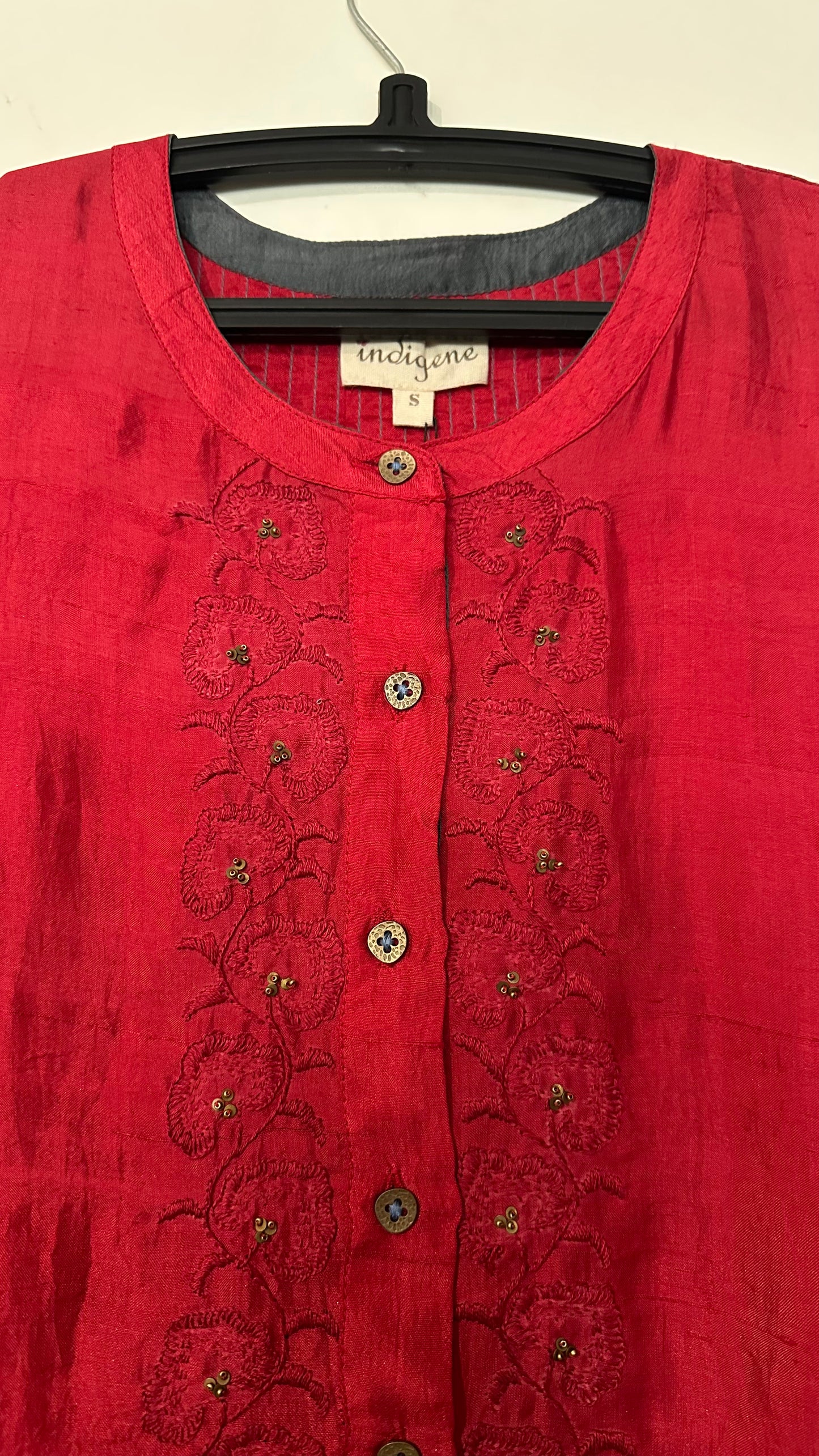Dale Silk Embroidered Dress