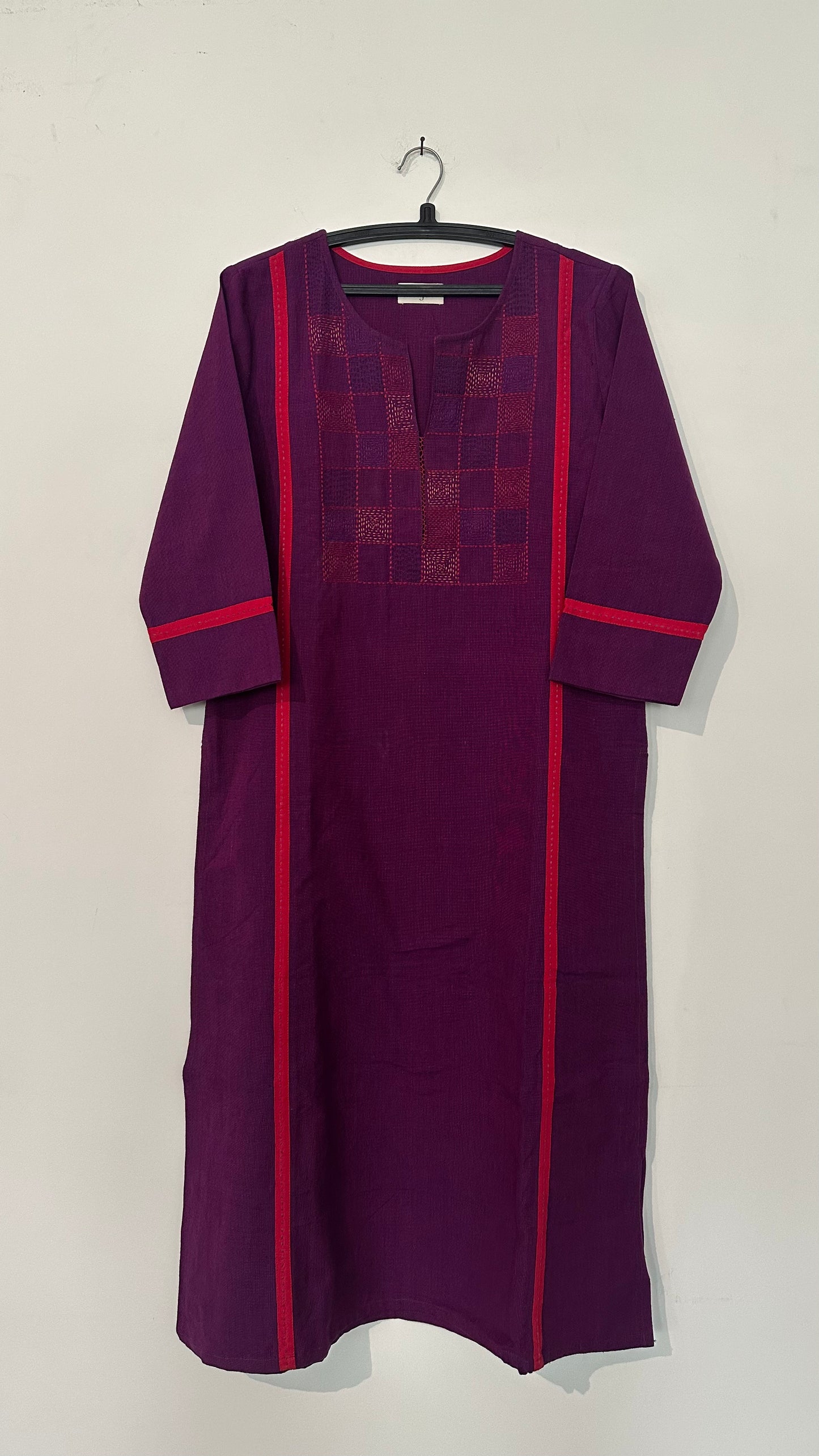 Jamun Panel Embroidered Kurta