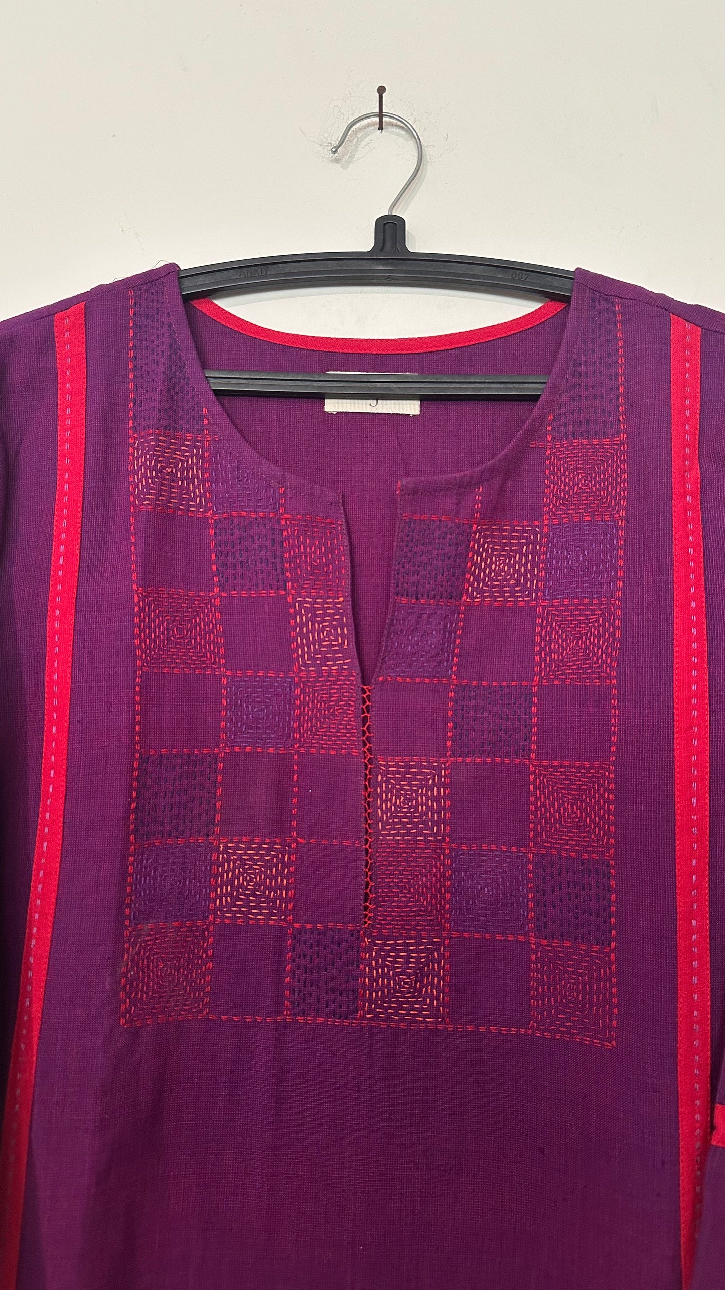 Jamun Panel Embroidered Kurta