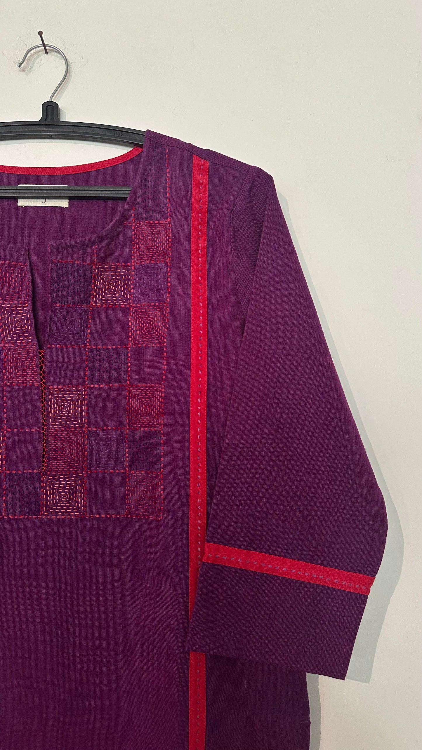 Jamun Panel Embroidered Kurta