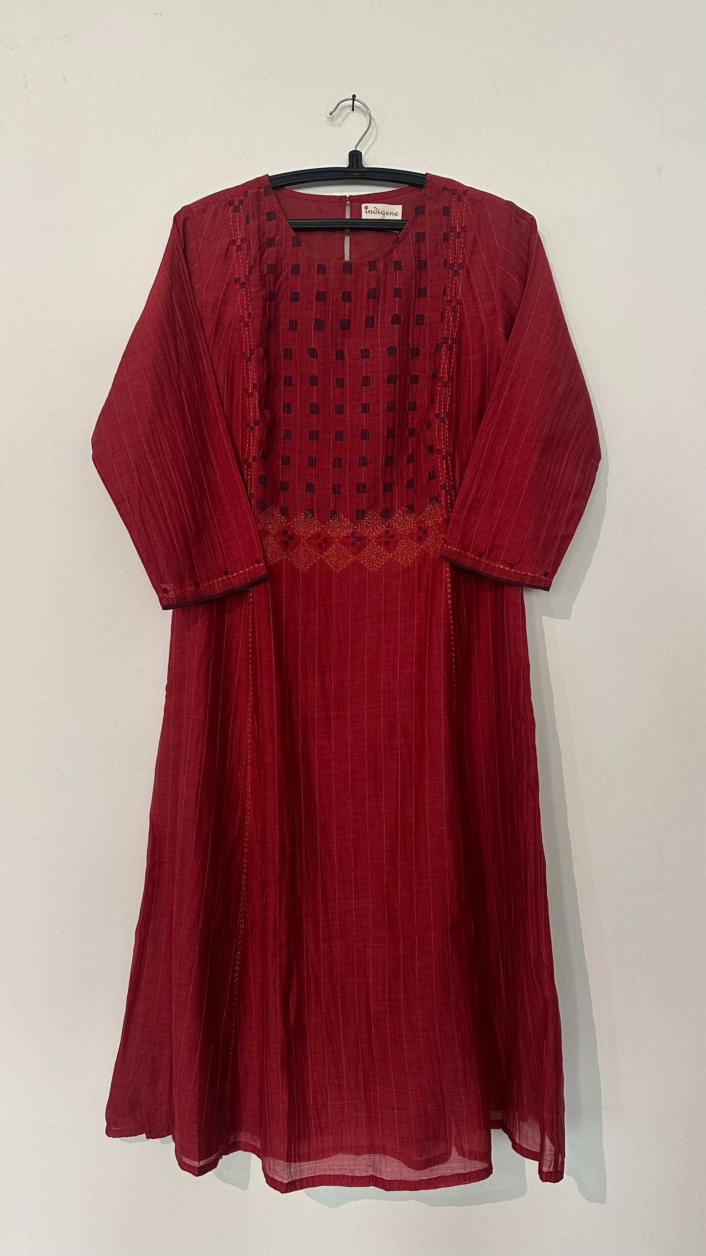 Anar Cutwork chanderi Kurta