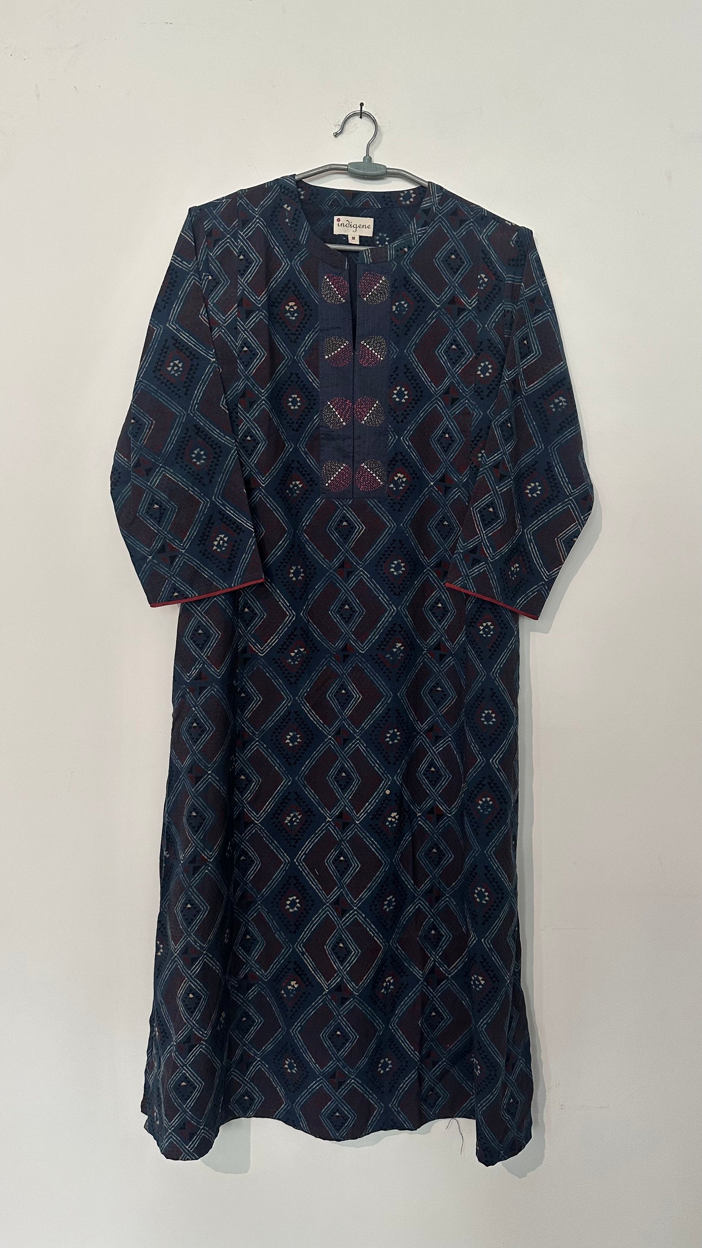 Ajrakh hand printed classic kurta