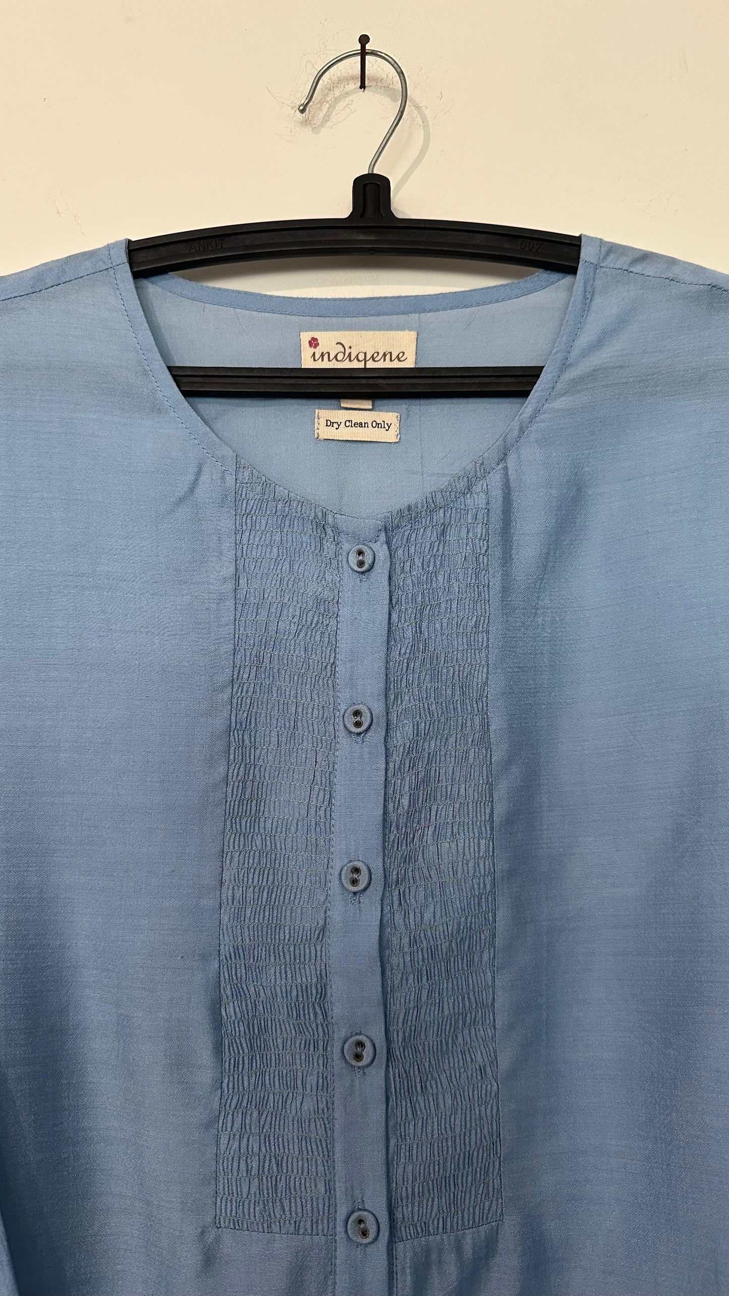 Bundi Modal Smocked Placket Kurta