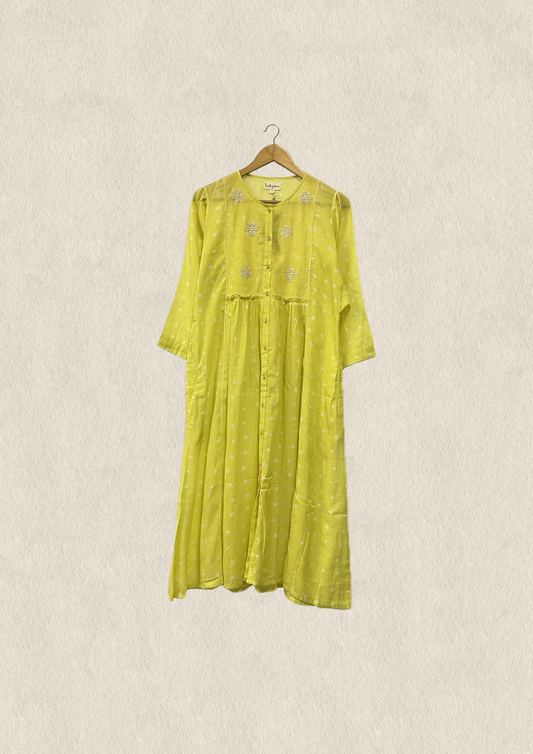 Cheryl Paneled Kalidar Dress