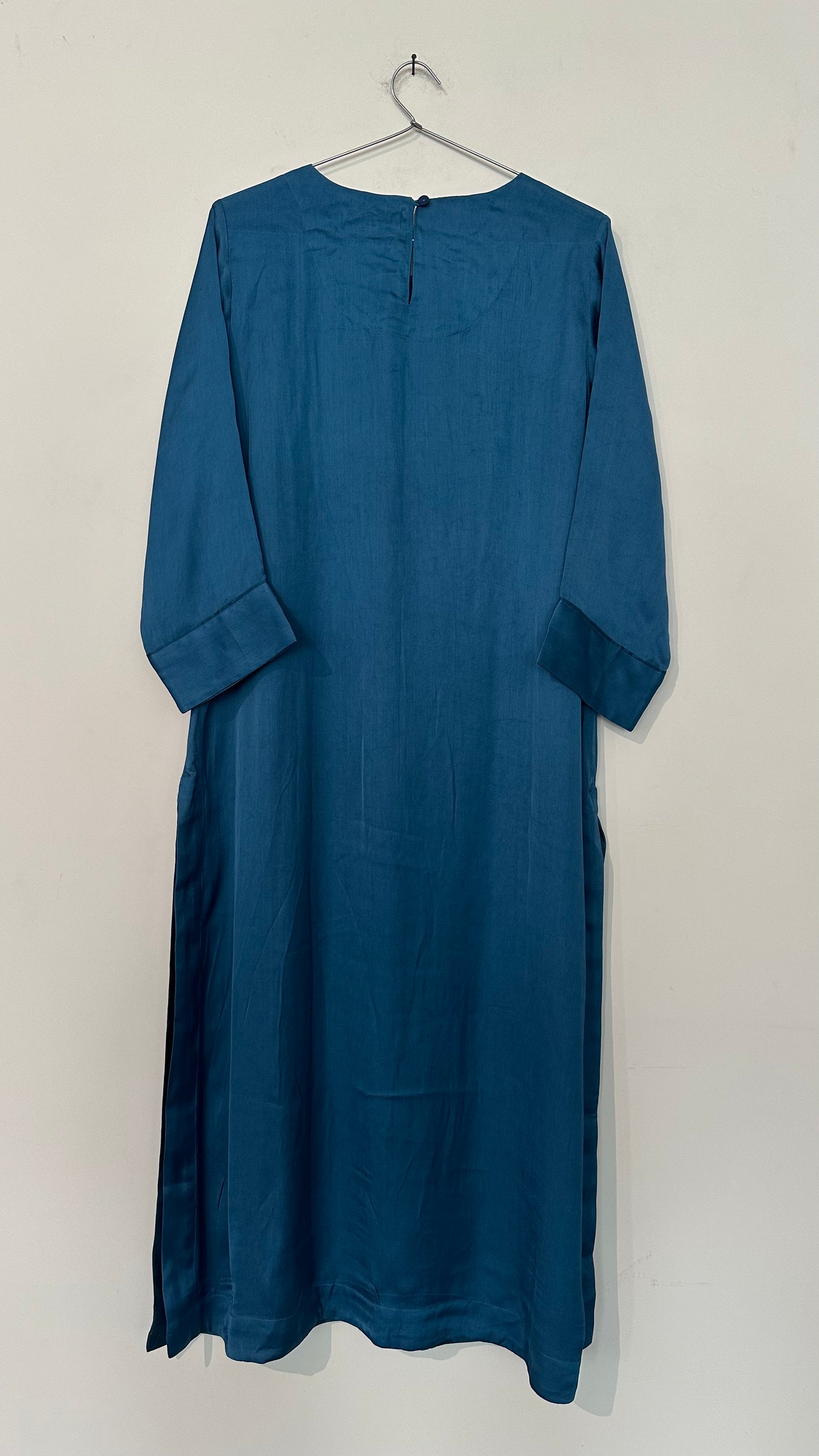 Hand embroidered modal kurta
