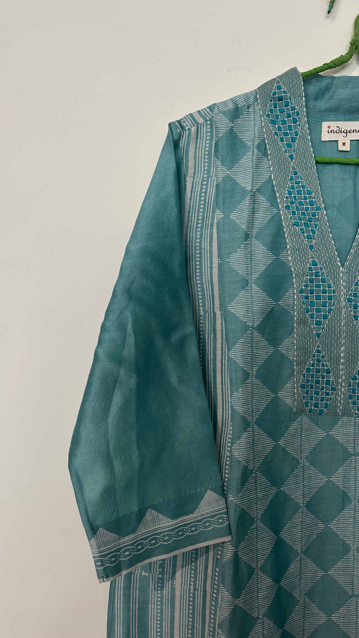 Badal printed chanderi embroidered Kurta