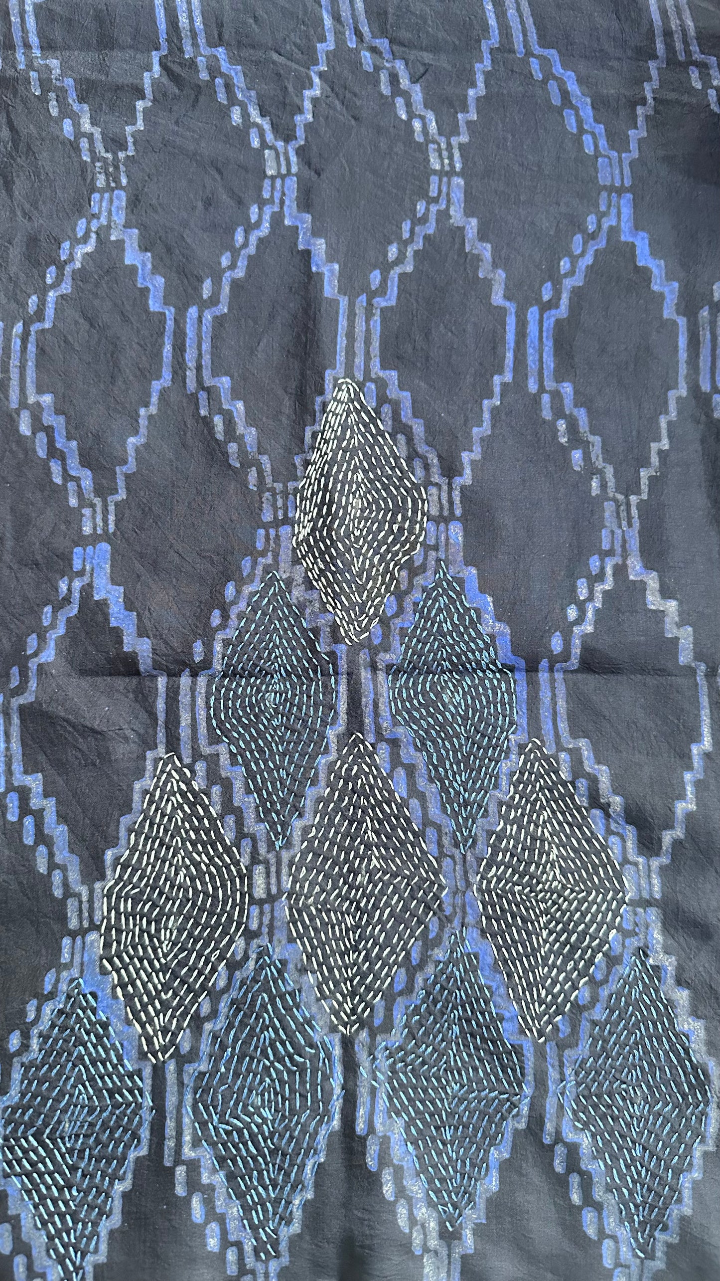 Mulberry Silk printed embroidered stoles