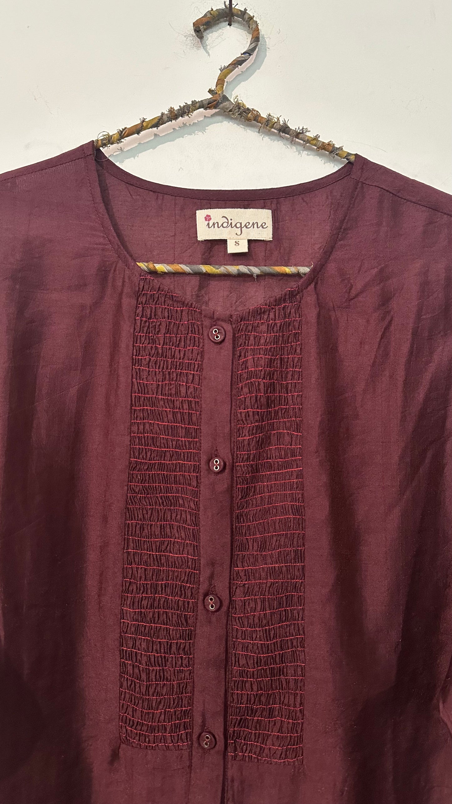 Bundi Modal Smocked Placket Kurta