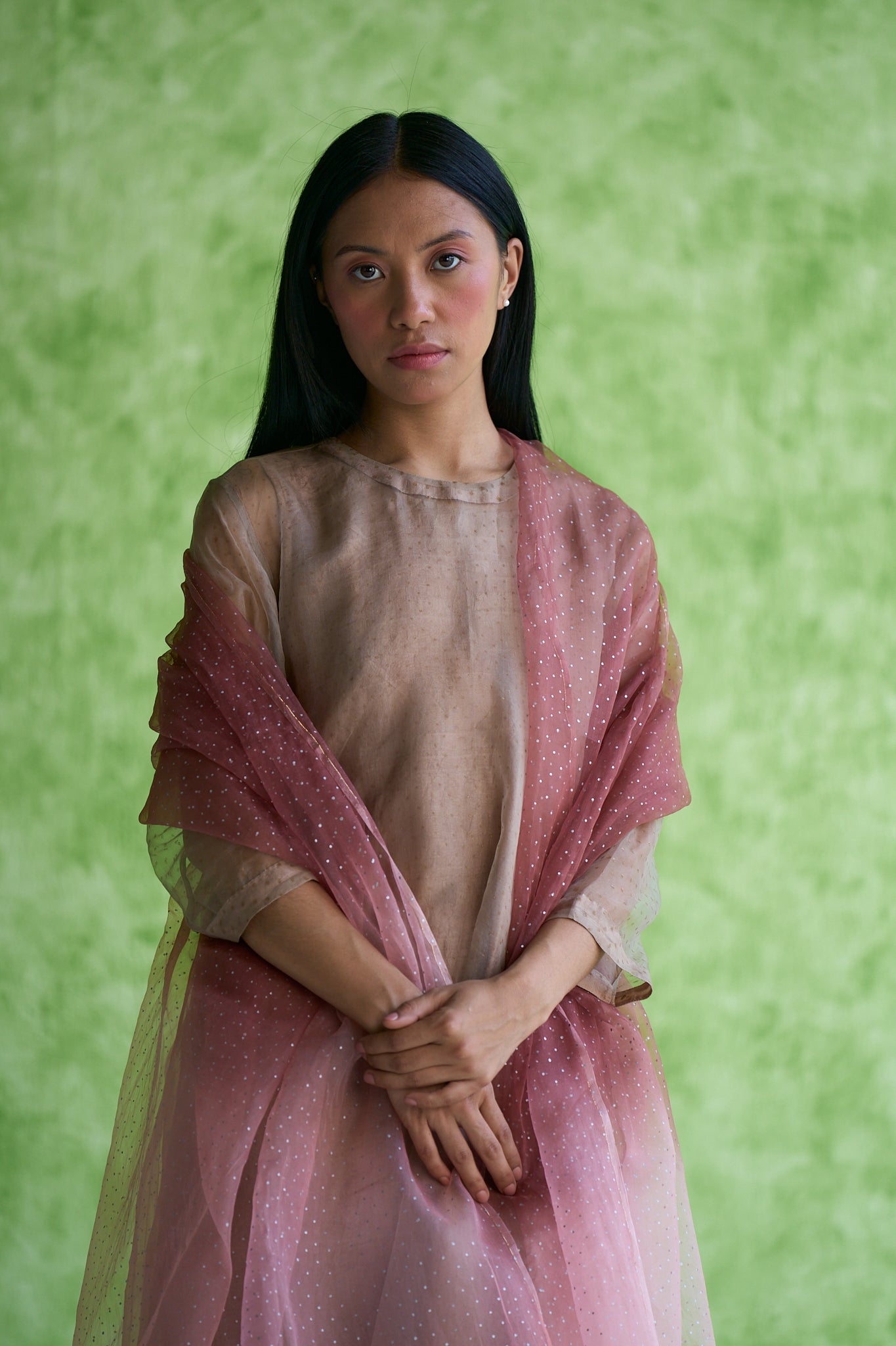 Arum Silk Organza Printed Kurta & Pant set