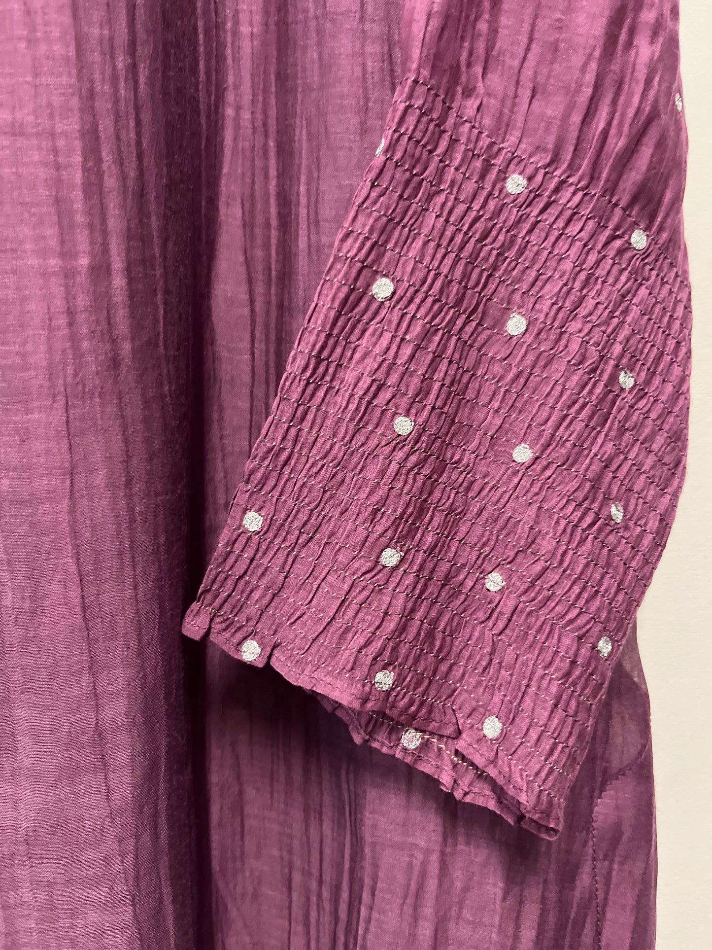 Periwinkle ruffle neck detail dress