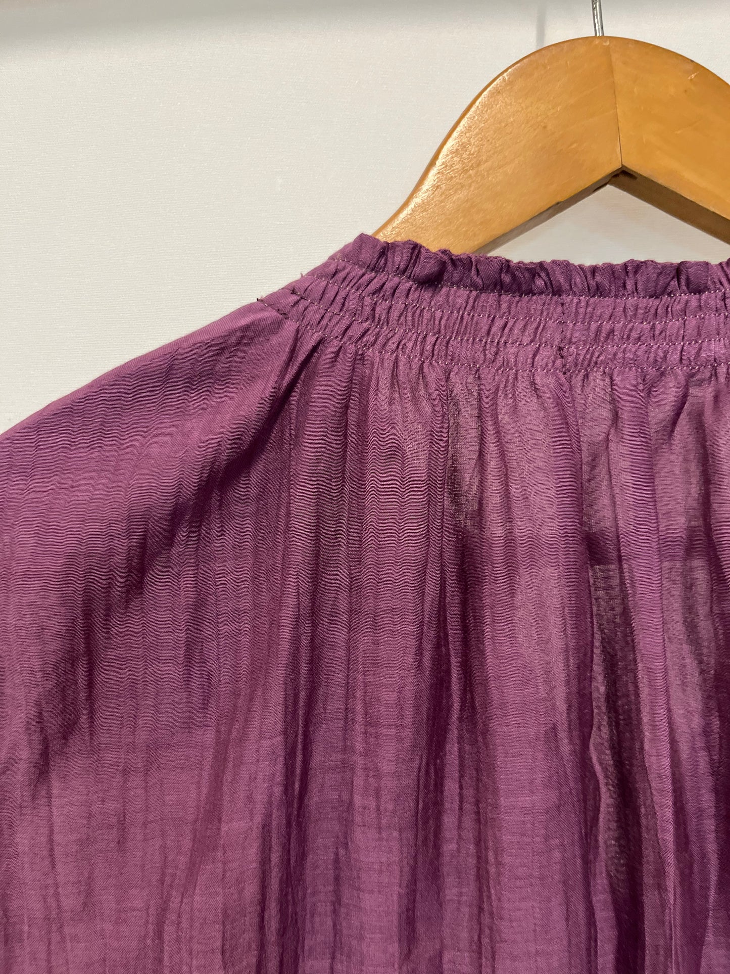 Periwinkle ruffle neck detail dress