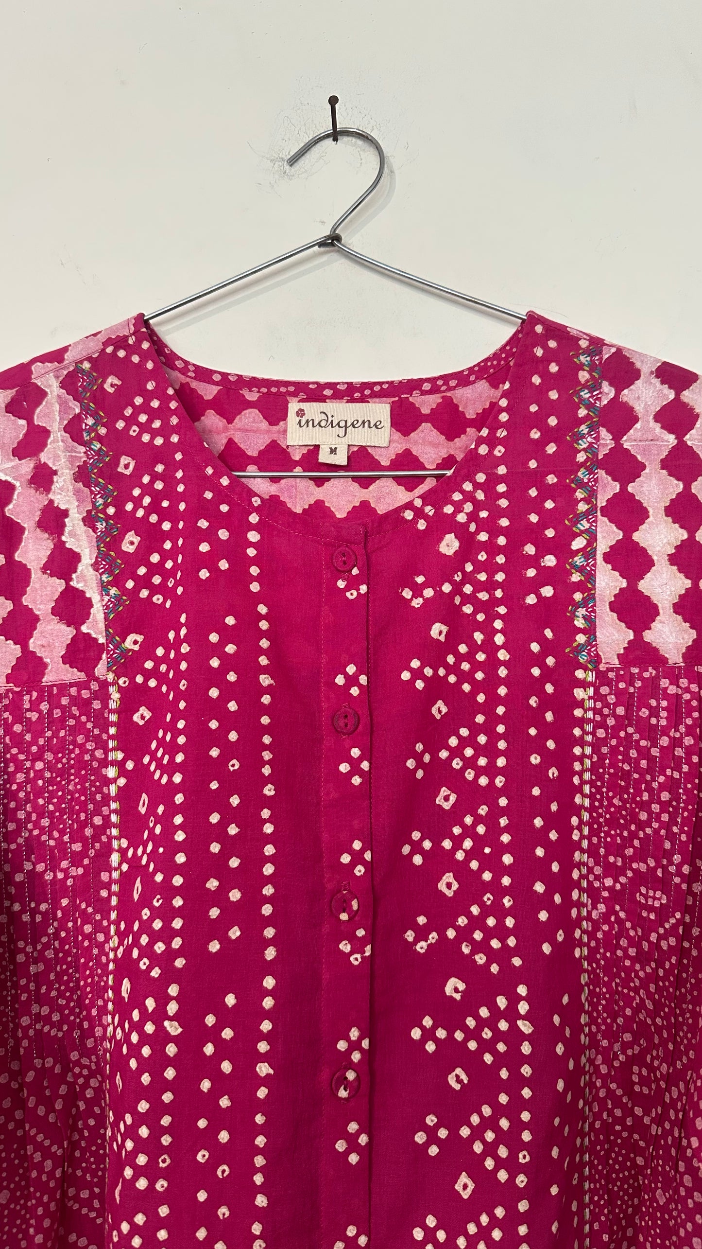 Rani discharge print embroidered Top