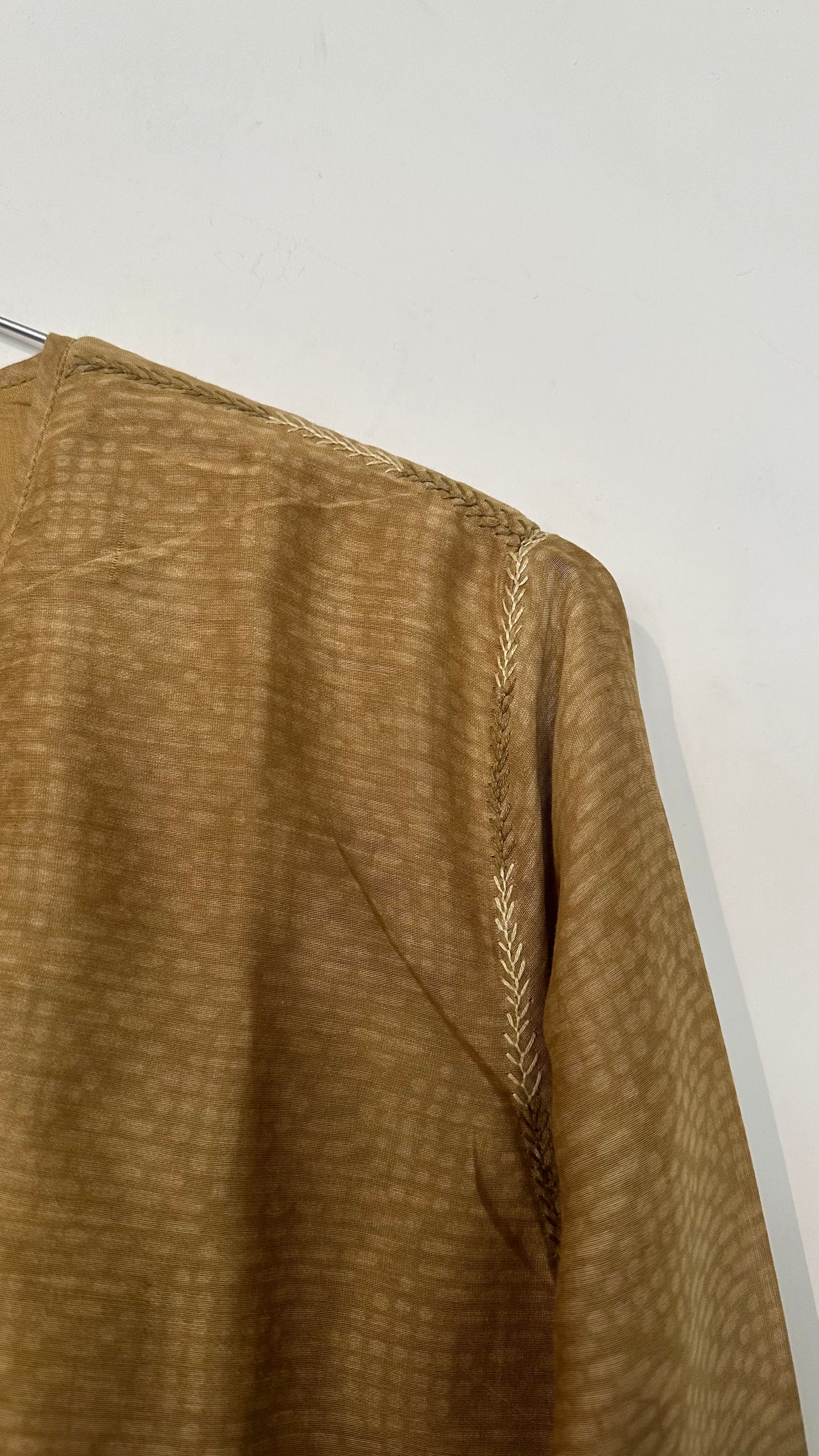 Citrine Chanderi printed kurta